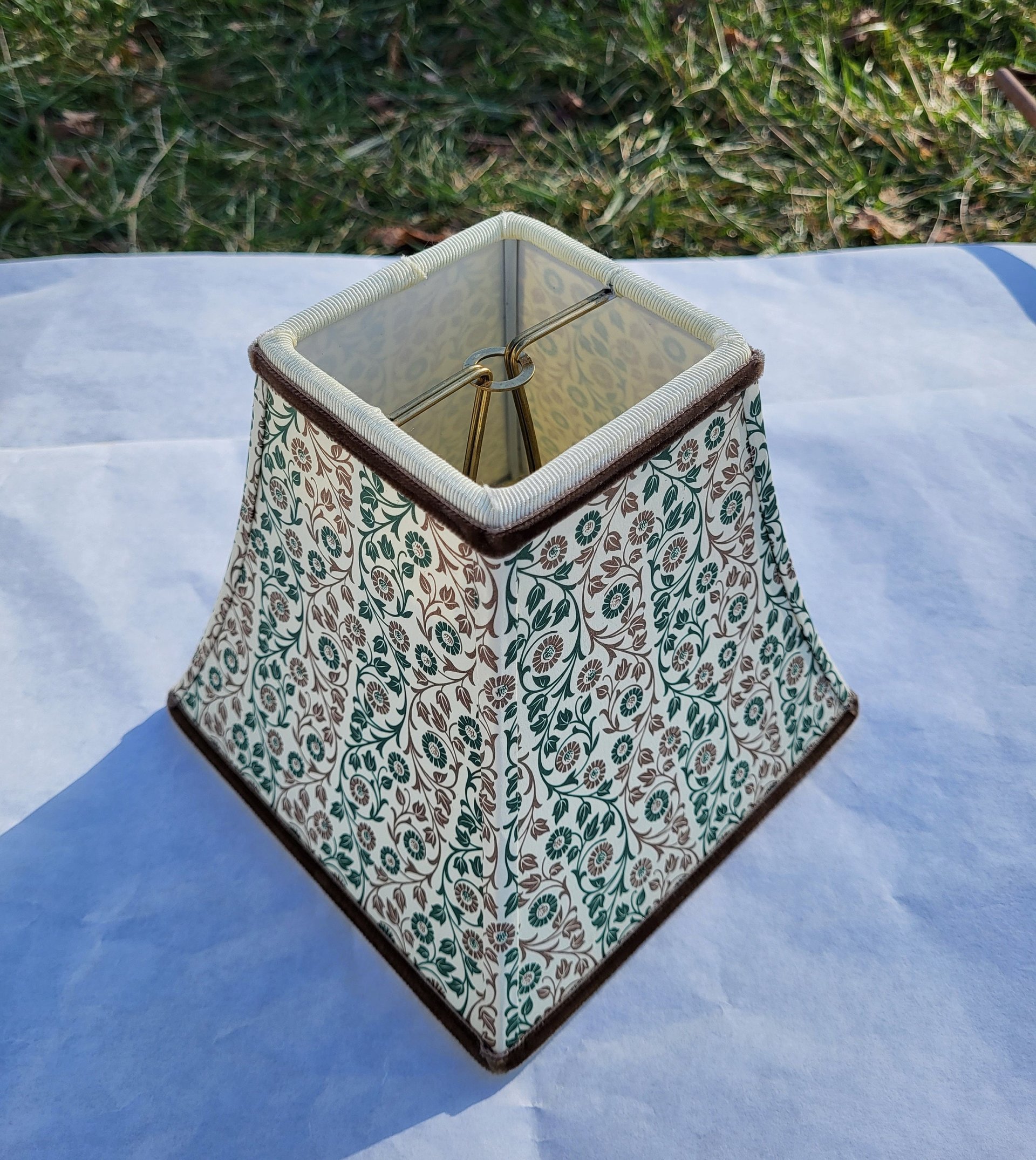 Small Italian Paper Sconce Lampshade Candle Clip