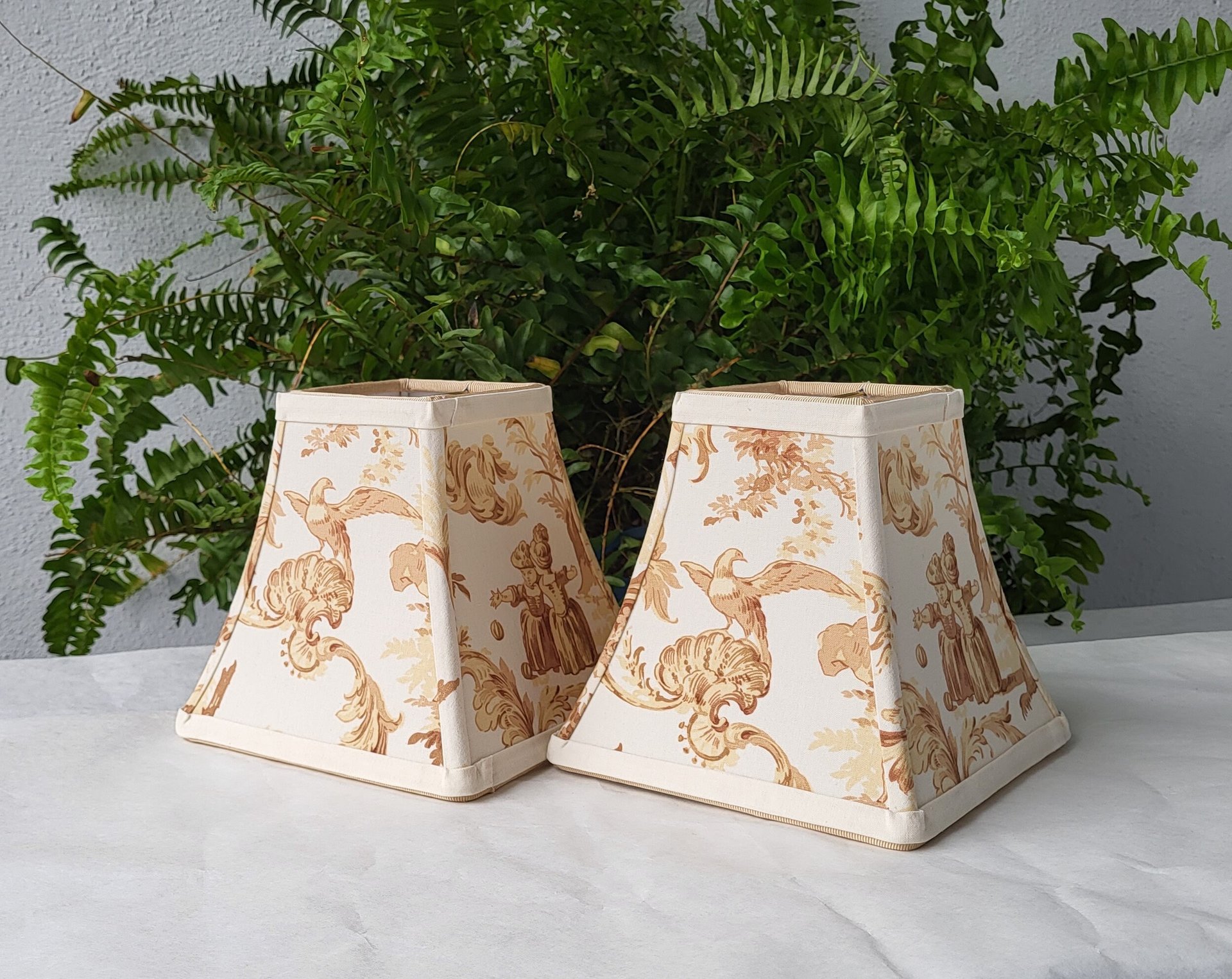 Pair of Romantic Sconce Lampshades