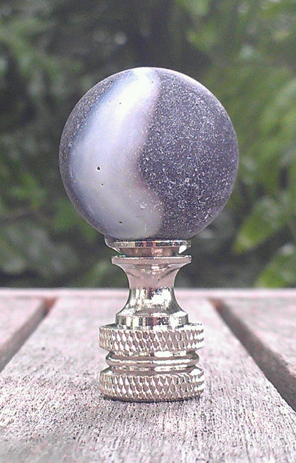 Black White Lamp Finial