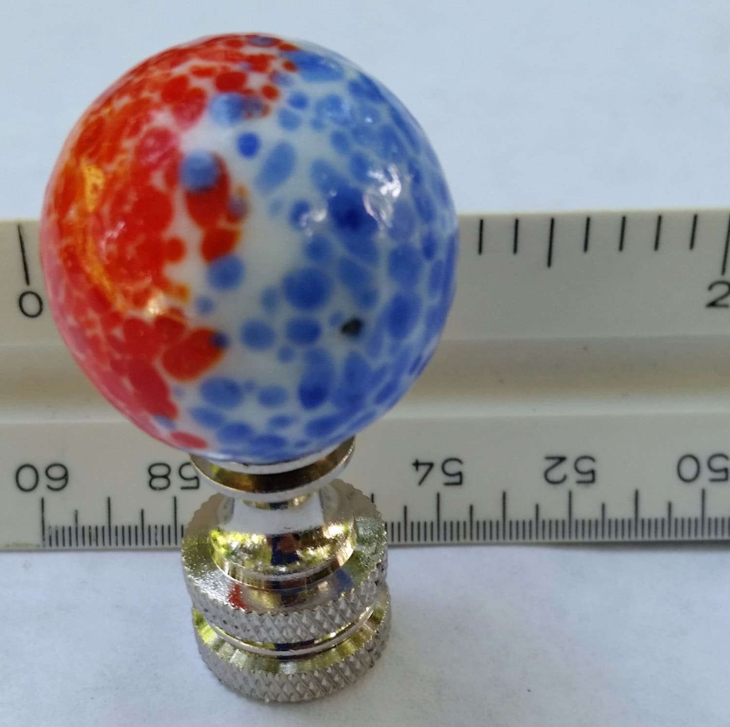 Blue Red Lamp Finial