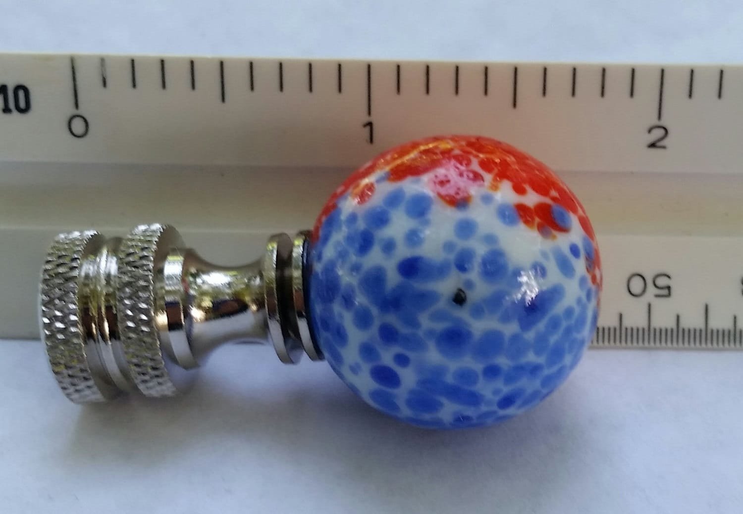 Blue Red Lamp Finial