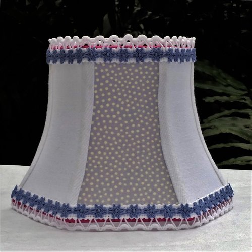 Lavender Lampshade, Hex Bell Clip On Lamp Shade