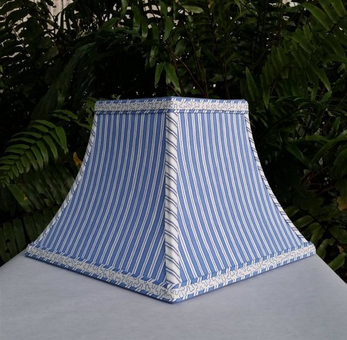 Blue Lampshade, Square Bell Lamp Shade