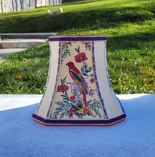 Bird Floral Square Lampshade